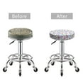 thumbnail image 6 of Lsque Butterflies on Polka Dots Round Bar chair cushion covers Velvet Fabric Premium Comfort Protects from Scratches and Stains for 14-17 Inch Chair- 14 inch, 6 of 7