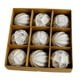 thumbnail image 2 of 9x Adornos de bolas navideñas Pequeños colgantes navideños Bolas navideñas irrompibles para plata, 2 of 9