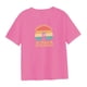thumbnail image 2 of Camiseta de manga corta para mujer, jersey para mujer, letras coloridas impresas, cuello redondo SG, 2 of 8