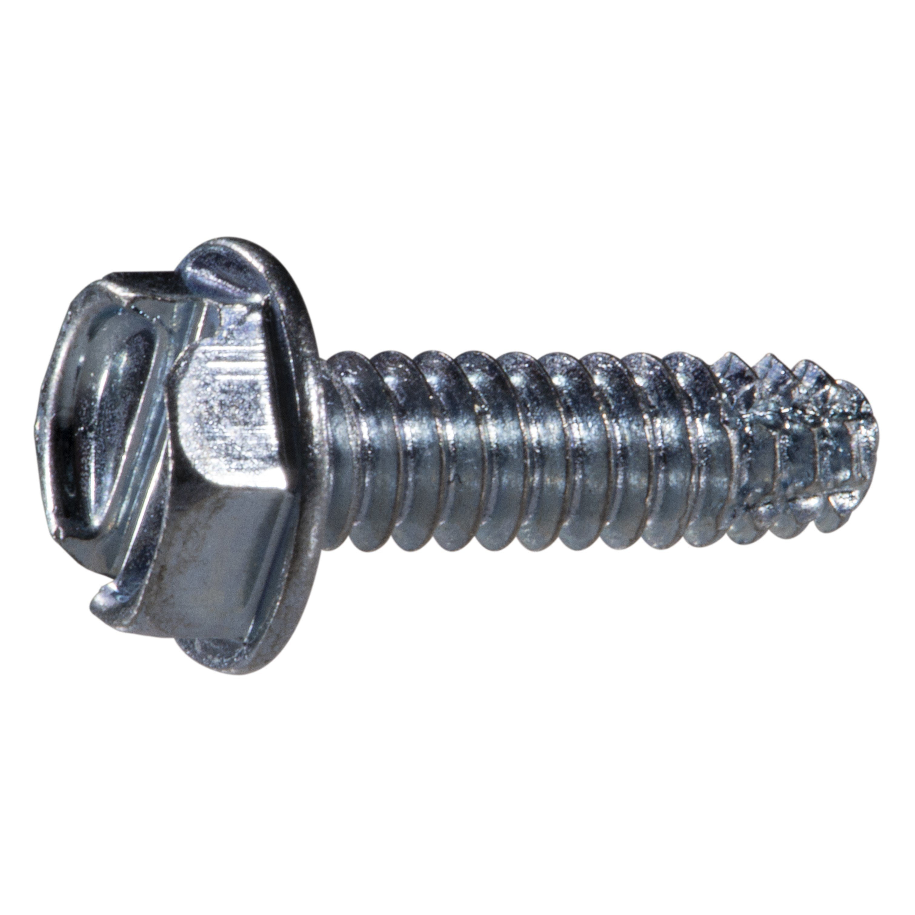 #10-24 x 5/8" Zinc Hex Washer Head Type F Sheet Metal Screws (25 pcs ...
