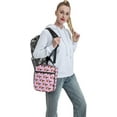 thumbnail image 6 of Pink Polka Dot Cat Pizza Cute Insulated Lunch Bag Portable Lunch Box Reusable Totes For Women Men, 6 of 6