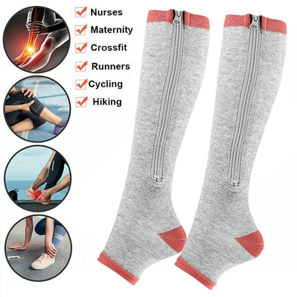 KZKR Compression Running Socks for Men & Women 4 Pairs Athletic,Travel