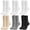 Beige,Black,Gray,White, variant on Bocaoying 6 Pairs Women’s Crew Ankle Slouch Socks, 3-in-1 Soft & Breathable Scrunch Design for US Size 5.5-9