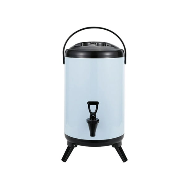 Ounissouiy Esencial para beber té Barriles de aislamiento de acero inoxidable para conservar la frescura del té Teteras azul claro