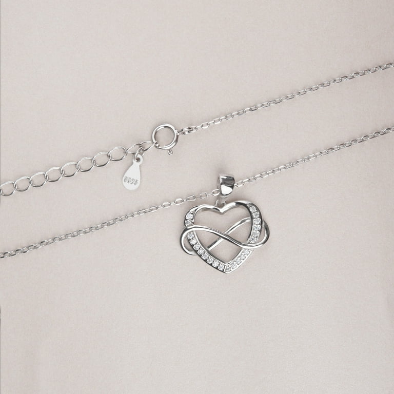 Silverworks infinity necklace clearance