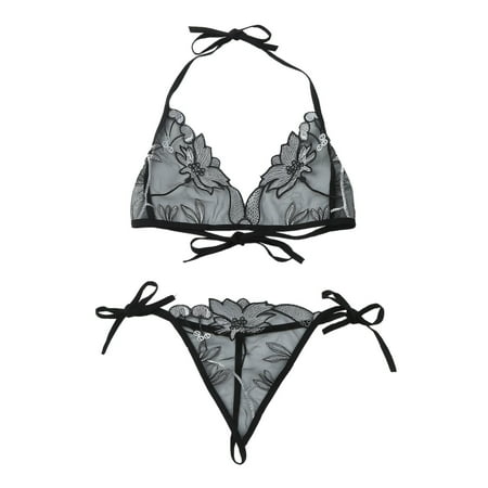 Sports Bras for Women All 42c Bra Women s Lingerie Sets Sexy Lace Adjustable Lace Flower Embroidery G String Trouser Set 2 Piece Sexy Bra And Panty Sets