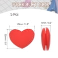 thumbnail image 2 of Uxcell Tennis Racket Vibration Dampener Soft Silicone Racket Shock Absorber for Tennis Racquet String - Heart Shaped Red, 2 of 6