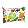 thumbnail image 2 of Daiia Vegetables2 Bedding Waterproof Pillow Protector Zippered Queen – Bed Bug Proof Pillow Encasement-14"x20", 2 of 9