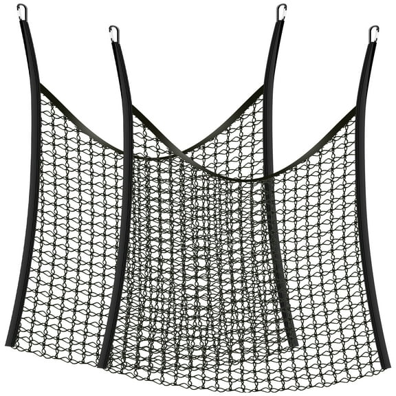 2 PCS Slow Feed Hay Net, Hay Bags for Horses with Large Capacity, Horse Feed Bag Easy to Hang, Hay Nets for Horses for Horse Feeder Full Day Feeding Horses Goat Stall Trailer (31.5" x 35.4")
