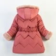 thumbnail image 6 of Hpgjzj Girls' Winter Windproof Warm Parka Coat Fleece Lined Hooded Faux Down Jacket Kids Outdoor Skiing Jacket, 6 of 7