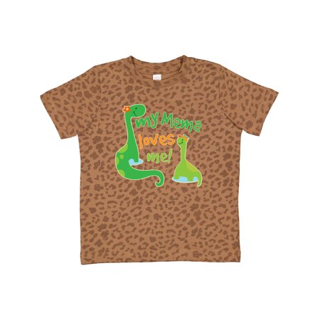 

Inktastic My Mema Loves Me Grandson Dinosaur Gift Toddler Boy Girl T-Shirt