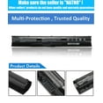 thumbnail image 4 of 800049-001 KI04 Laptop Battery for HP Pavilion 17-G 15-AB 14-AB Series 17-g121wm 17-g122ds 17-g119dx 17-g113dx 17-g102tx 17-g103dx 15-an050nr 15-ab038tx 15-ab157nr 15-ab292nr 14-ab006tu[2600mAh 14.8V], 4 of 7