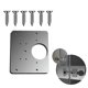 thumbnail image 3 of 2 piezas de placa de reparación de bisagras, soportes de reparación de bisagras de gabinete, kit de placa de reparación de bisagras de puerta de armario de cocina, 3 of 3