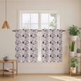 thumbnail image 2 of Easter Rabbit Kitchen Curtain for Berdoom Living Room Cafe 45 Inch Length, Cartoon Cute Bunny Sketch on Pink Tiers Curtains Light Filtering Drapes Rod Pocket Window Treatment 2 Panels 52"Wx45"L, 2 of 8