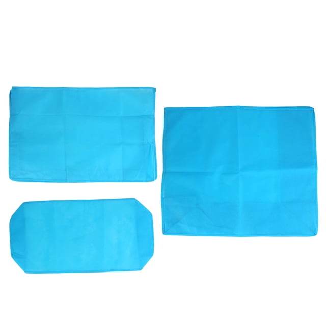 Unique Bargains Ensemble de Couverture de Protection Anti-Poussière en Tissu Bleu pour Ordinateur LCD 22 Pieds