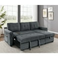thumbnail image 6 of Kingway  Furniture Minmore 2 Piece Revesible Upholstered Chaise sectional with USB-Color:Gray, 6 of 6