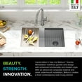 thumbnail image 4 of KRAUS Bellucci 30” in. Undermount Workstation Granite Kitchen Sink in White with Accessories, 4 of 7