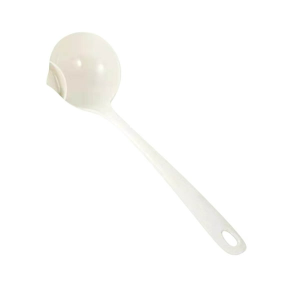 Fat Separator Skimmer Spoon - Oil Separator With Separation Principle Multipurpose Oil Leaking Spoon Plastic Cooking Soup Spoon for Kitchen (White)
