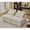 Beige, variant on MOONMISS 2-Seat Modular Corduroy Sofa Neck Lumbar Pillows DIY No Armrests for Apartment,Beige