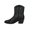 thumbnail image 3 of Picotee Black Soda Women Cowgirl Cowboy Western Stitched Ankle Boots Pointy Toe 9, 3 of 4