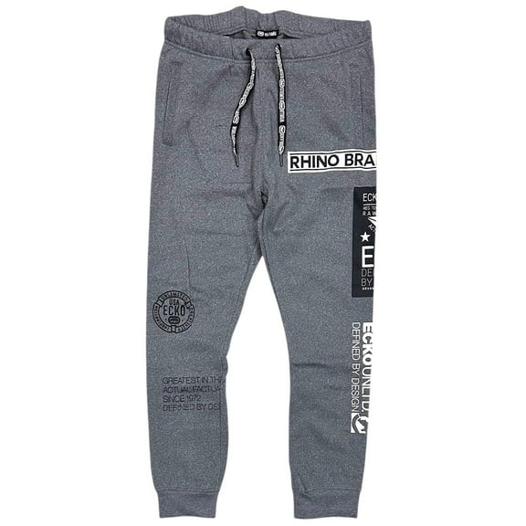 Ecko Unltd Men's Sweatpants All Over Print Fleece Jogger (Medium, Grey Heather)