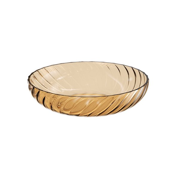 Vxdvou Transparent Fruit Bowl for Living Room & Tea Table, Elegant Snack & Melon Bowl, Crystal Clear Design with Smooth Edges for Easy Cleaning, Durable Material for Kitchen Use