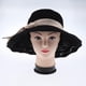thumbnail image 4 of Sombrero De Plegable Tejido Bowknot Transpirable Para Playa Deporte Al Aire Libre Negro Soledad Sombrero de sol plegable para mujer, 4 of 9