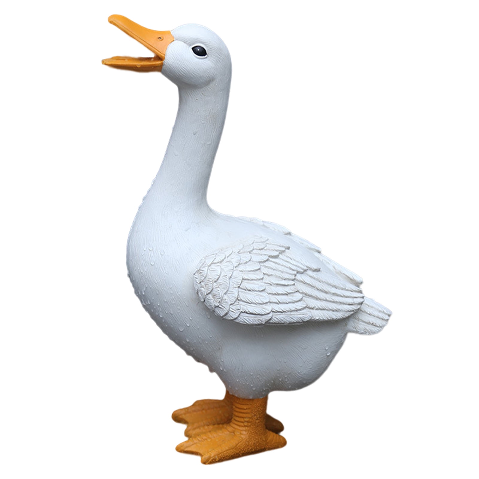 HZEWLS Cute Duck Garden Statue Resin Ornament Handicraft Pond Lawn