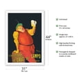 thumbnail image 2 of Cruz del Campo Brewery Beers - Seville Spain - Vintage Advertising Poster by Leonetto Cappiello c.1906 - Fine Art Rolled Canvas Print 27in x 40in, 2 of 4