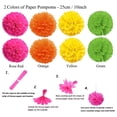 thumbnail image 4 of Adornos para fiestas, abanicos de papel multicolores, flores con bolas, guirnaldas con lunares y banderines, etc., 4 of 7