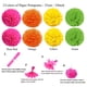 thumbnail image 4 of Adornos para fiestas, abanicos de papel multicolores, flores con bolas, guirnaldas con lunares y banderines, etc., 4 of 7