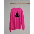 thumbnail image 3 of Yoga Silhouette      Sweatshirt Women -Image by Shutterstock, Female Medium, 3 of 4