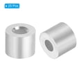 thumbnail image 3 of Unique Bargains 1/6'/4mm Wire Rope Stop Sleeve,Aluminum Crimping Loop Sleeve,Silver, 25 Pack, 3 of 5