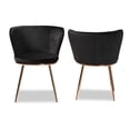 thumbnail image 3 of Bowery Hill Black and Rose Gold Finished Dining Chair (Set of 2), 3 of 7
