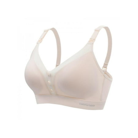 

Womens Wire-Free Nursing Bra Maternity Bra Push Up Comfort Sleep Bralette Nursing Bra
