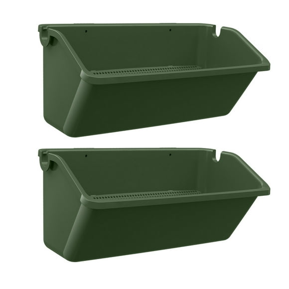 Shisuyan Water-saving Vertical Planting Box PP Green for Garden 2pcs