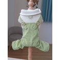 thumbnail image 3 of 1pc Pet Clothes For Small And Medium Dogs And Cats, Corduroy Comfortable And Cute Four-Legged Overalls, 3 of 5