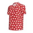thumbnail image 4 of Wukai Maple Leaves Men’s Polo Shirts,Quick-Dry Athletic Shirt,Classic Fit Shirts-X-Large, 4 of 8