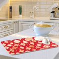 thumbnail image 6 of Yayeee Dish Drying Mat for Kitchen Counter 16"x18" Microfiber Absorbent Pad, Orange Christmas Ornaments Pattern, 6 of 7