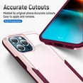 thumbnail image 2 of Entronix Heavy Duty Case Compatible with iPhone 14 Pro Max, Slim Hard Cover, Pink, 2 of 8
