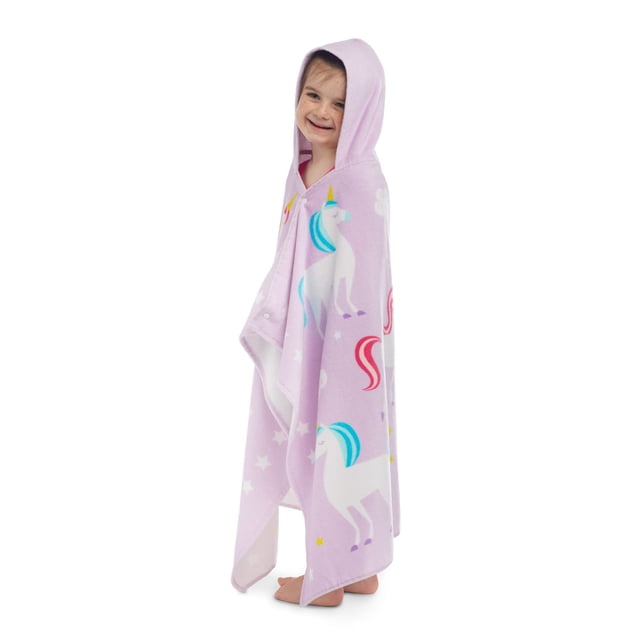 Toalla Wildkin Kids con capucha para playa, 100% algodón, unicornio