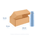 thumbnail image 2 of Cajas de cartón Para Paquetes con Pestañas 26 x 13 x 14 cm 25pzs, 2 of 3
