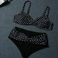 thumbnail image 4 of Womens Vintage Plus Size Polka Dot High Waisted Swimsuit Bathing Suits Bikini, 4 of 5