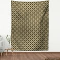 thumbnail image 3 of Ambesonne Renaissance Fabric by the Yard Upholstery, Damask Classic Floral, 3 Yards, Green Brown White, 3 of 4