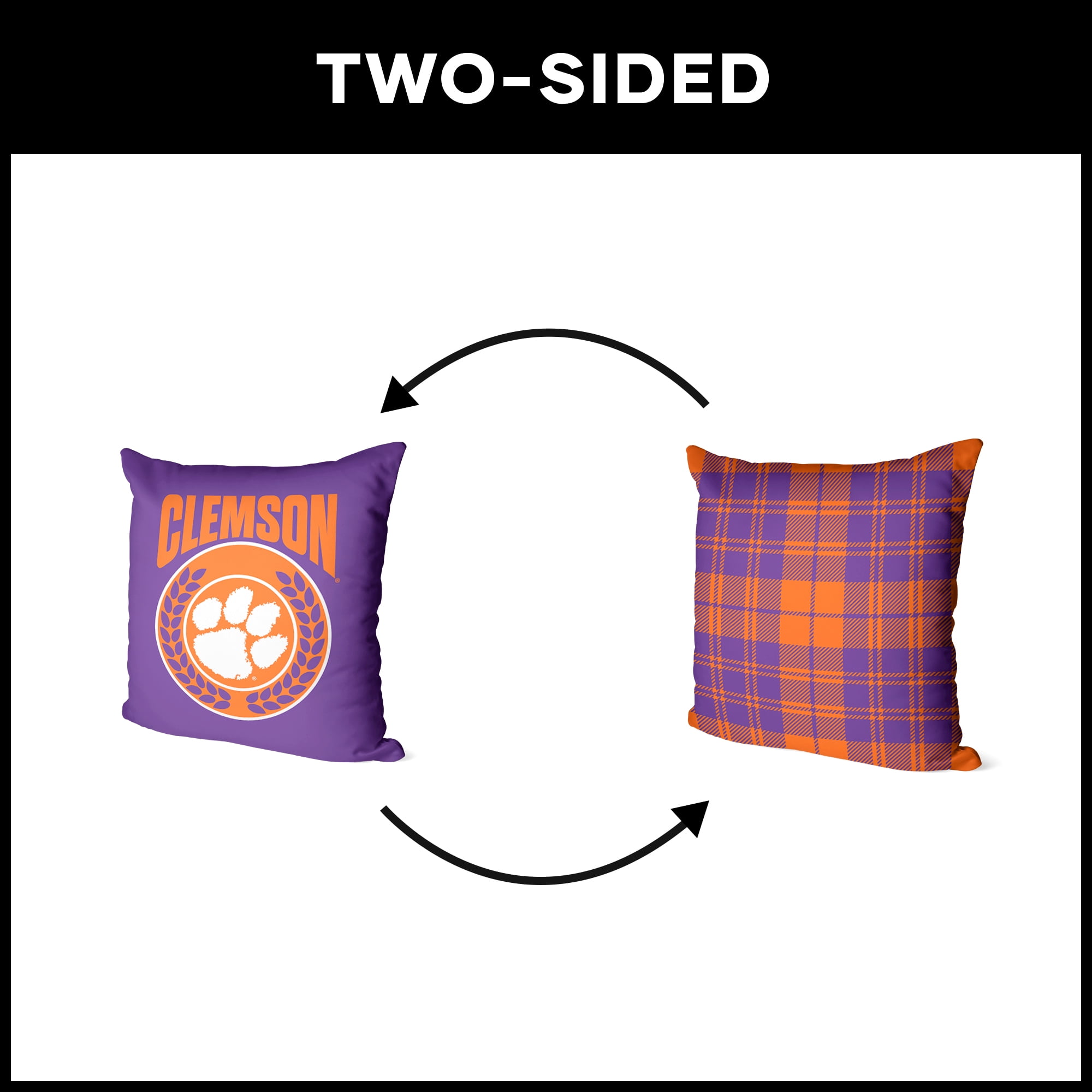 Clemson NCAA Triumph Square Cloud Pillow 24 inches
