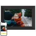 thumbnail image 1 of Marco digital para fotos AURA Stone 10.1" HD WiFi negro, 1 of 5