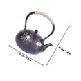 thumbnail image 2 of unbranded Tetera De Hierro Fundido Negro Con Para Hogar Y Oficina Tetsubin Resistente, 2 of 8