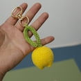 thumbnail image 3 of enjoywould Porte-Clés Tressé au Crochet Couleur Contraste en Acier Inoxydable Rond Cerceau Mignon Forme de Tulipe Utile Porte-Clés de Voiture Utilisation Quotidienne Approvisionnement, 3 of 5