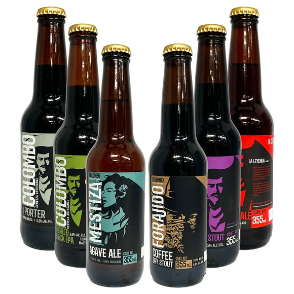 Six Pack Cerveza Artesanal Colombo Mix 355 ml Colombo Mix