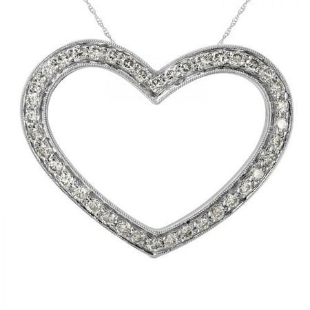 Foreli 0.87CTW Diamond 18k White Gold Necklace